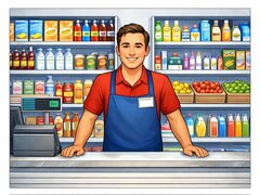 Caut job stabil casier - lucrator comercial